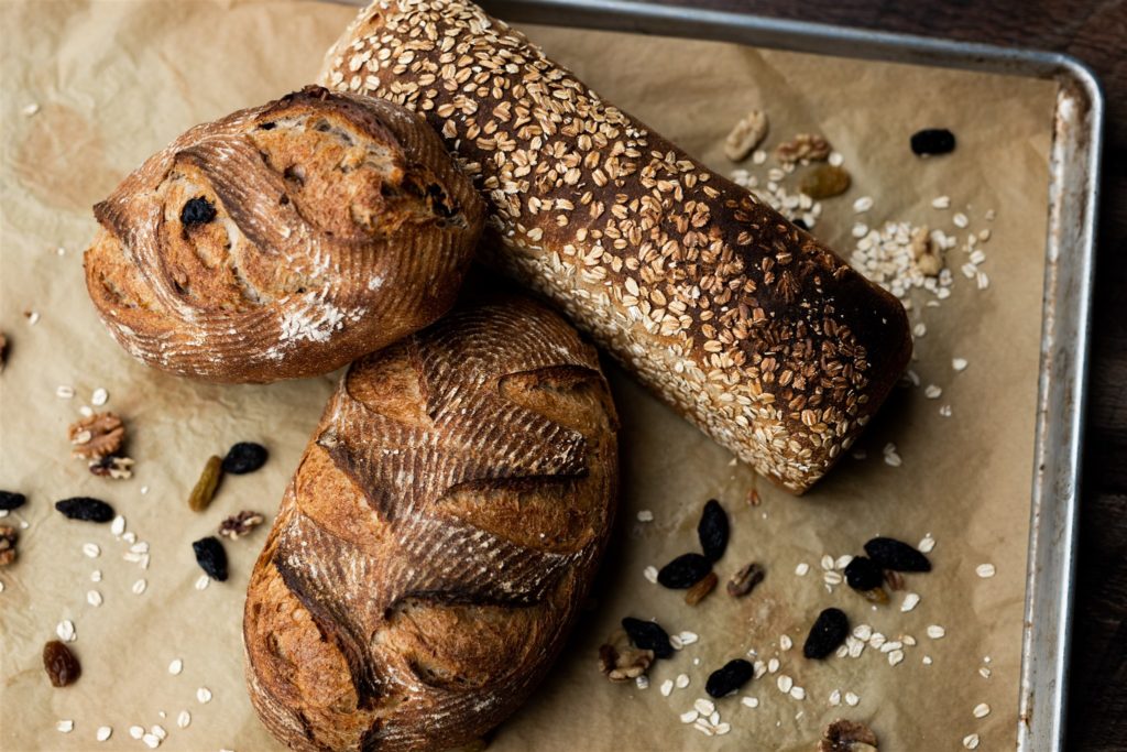 display of bread