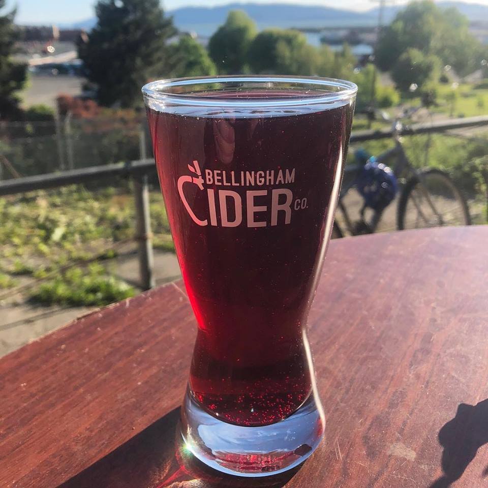 Glass of Bellingham Cider Co. Cider