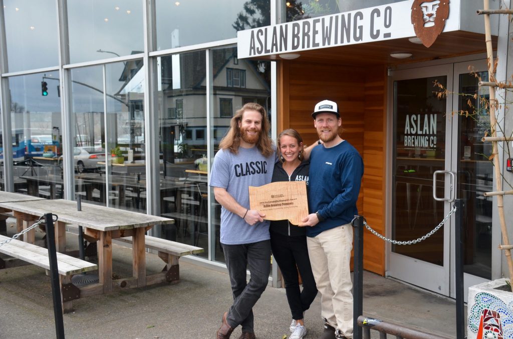 Aslan Brewing Co. Sustainability Champion Award