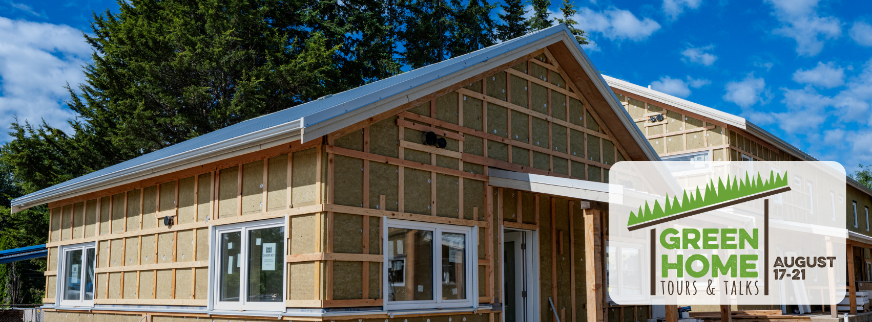 Single family home with juniper framing and exterior insulation