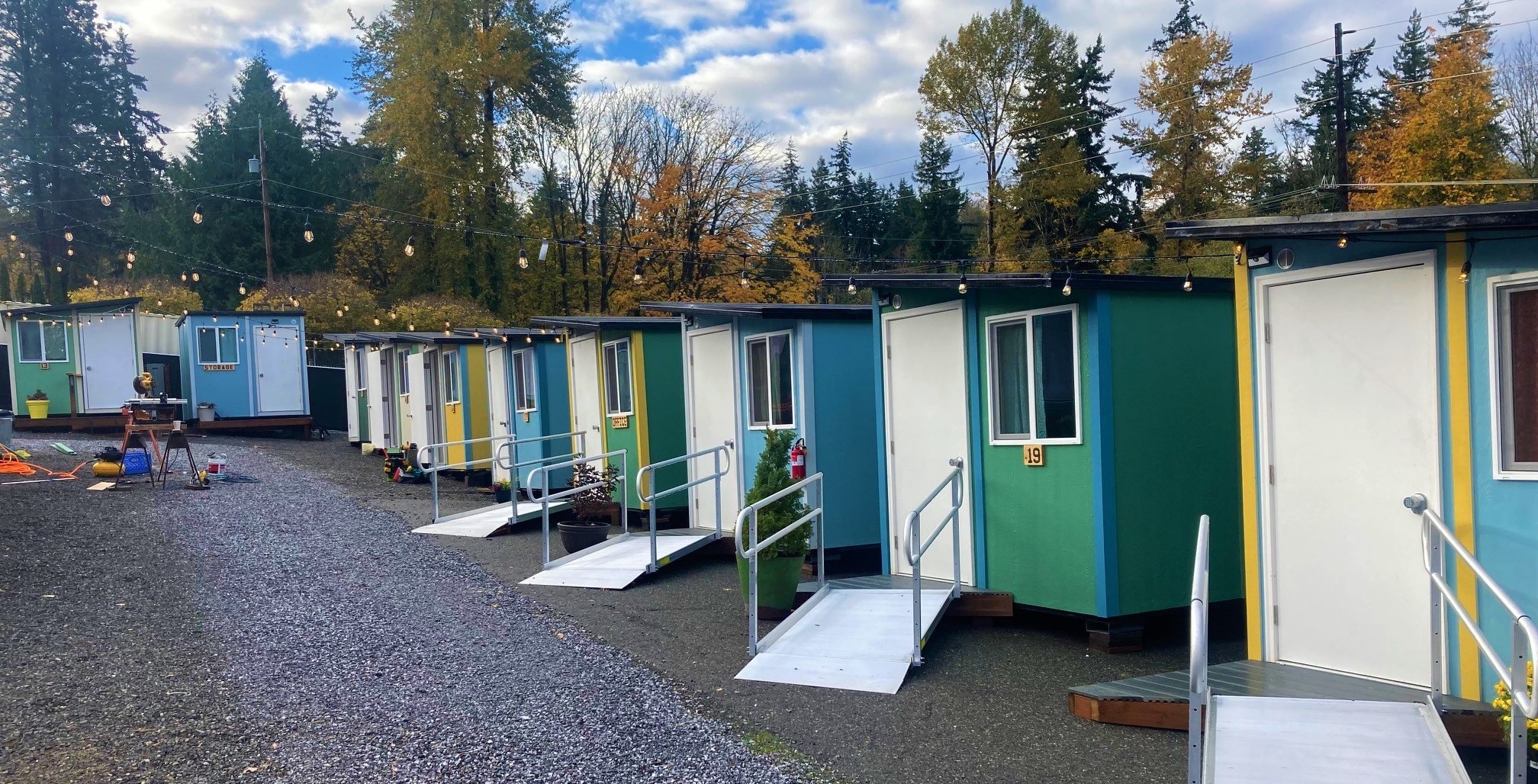 Garden view tiny home village