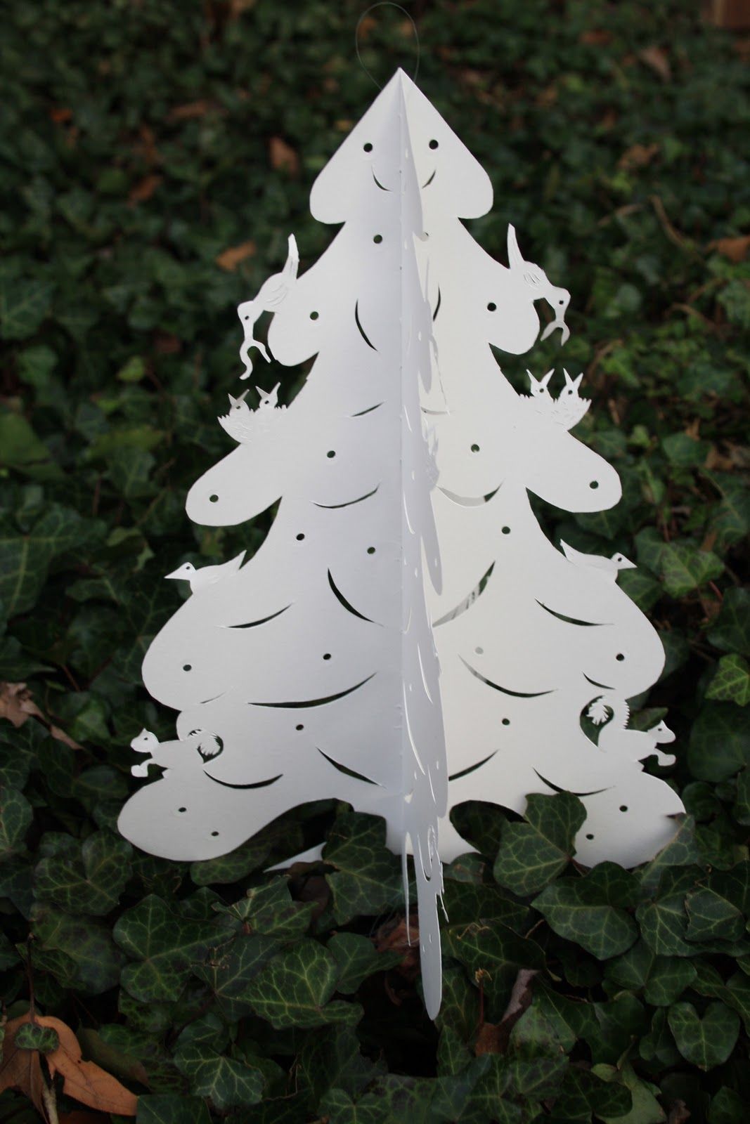 Handmade Holiday Scherenschnitte Paper-Cut Ornaments