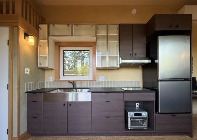 Kitchen area of Project ZeNETH tiny home
