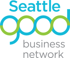 Seattle Good Business Network Logo - blue and green graphic text