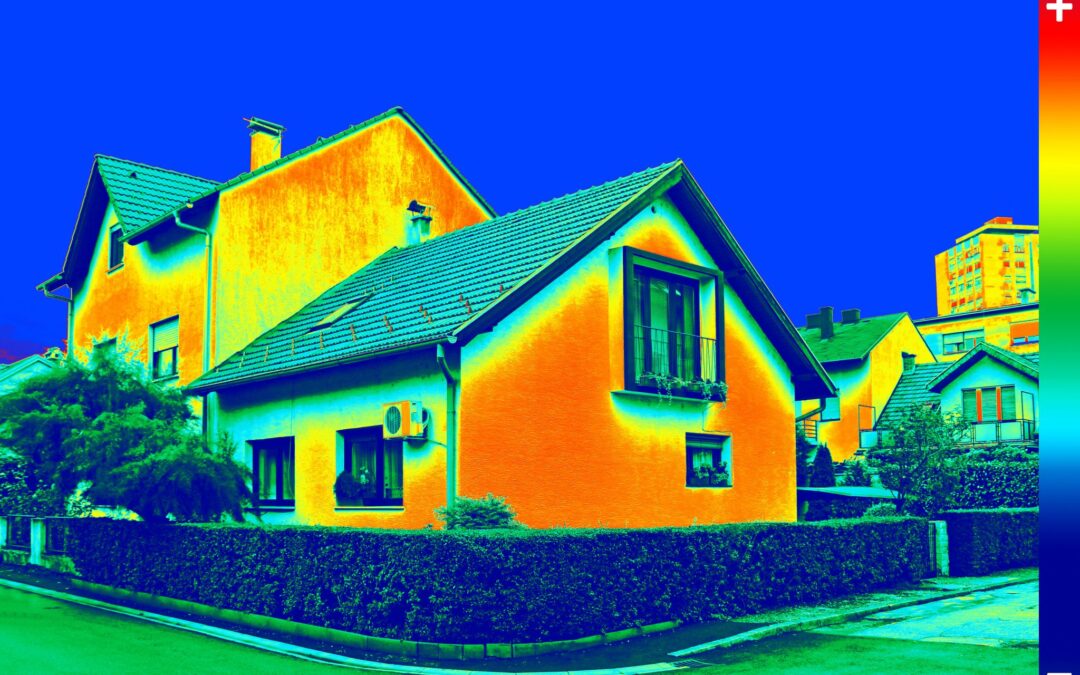 thermal colors on house